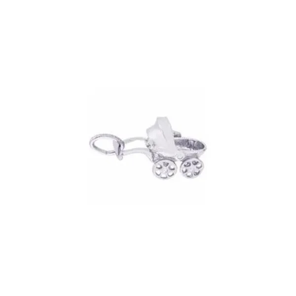 SS Canopy Baby Carriage Charm Vaughan's Jewelry Edenton, NC