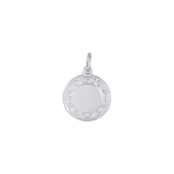 SS Ornate Rd Disc Charm Vaughan's Jewelry Edenton, NC