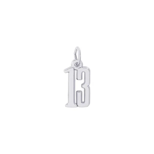 SS Thats My Number Thirteen Charm Vaughan's Jewelry Edenton, NC