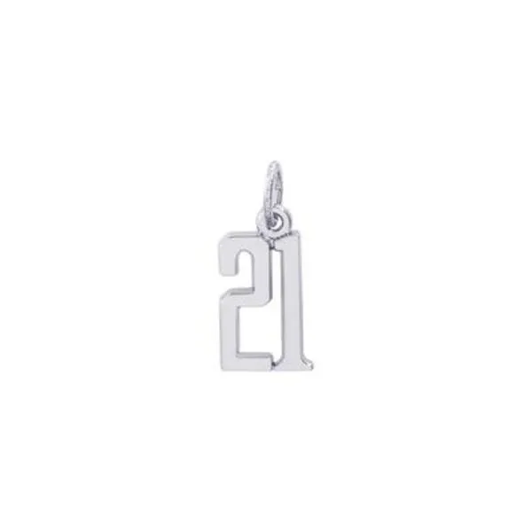 SS Thats My Number 21 Charm Vaughan's Jewelry Edenton, NC