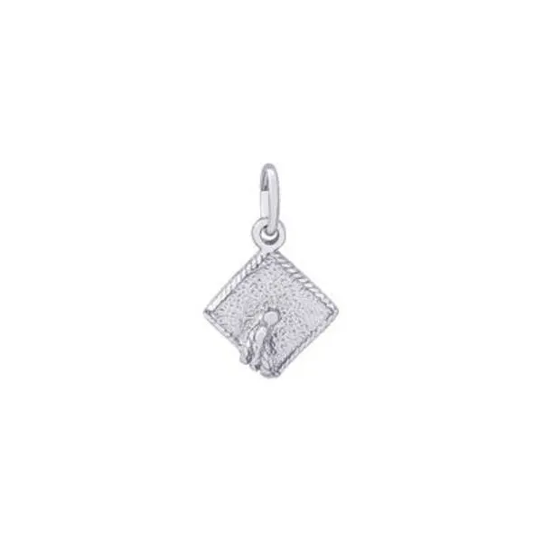 SS Graduation Cap Accent Charm Vaughan's Jewelry Edenton, NC