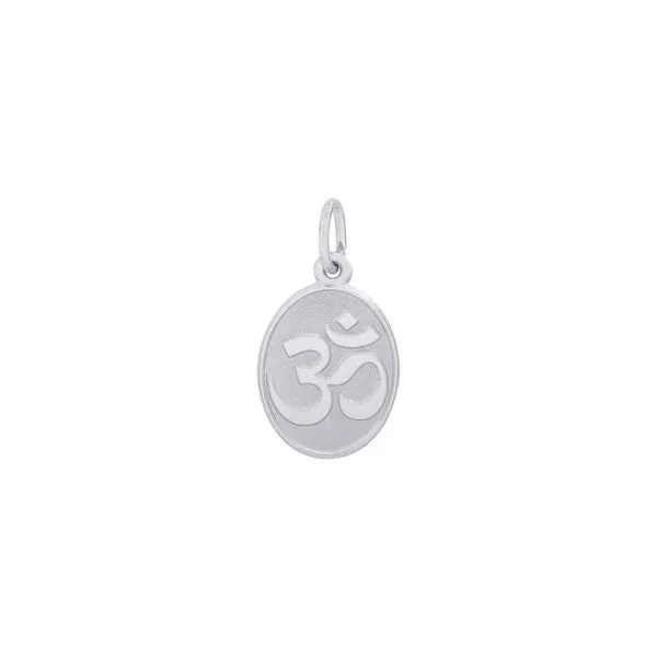 SS Yoga Symbol Oval Disc Charm Vaughan's Jewelry Edenton, NC