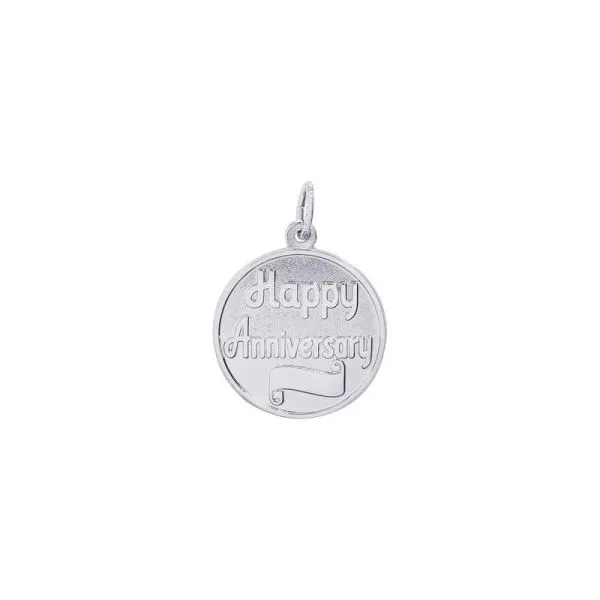 SS Happy Anniversary Disc Charm Vaughan's Jewelry Edenton, NC
