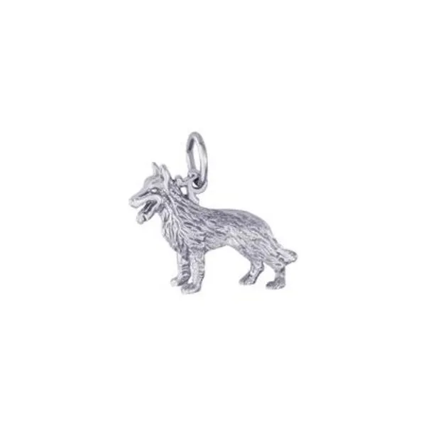 SS German Shepherd Dog Charm Vaughan's Jewelry Edenton, NC