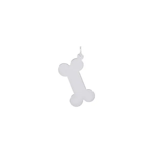 SS Flat Dog Bone Charm Vaughan's Jewelry Edenton, NC