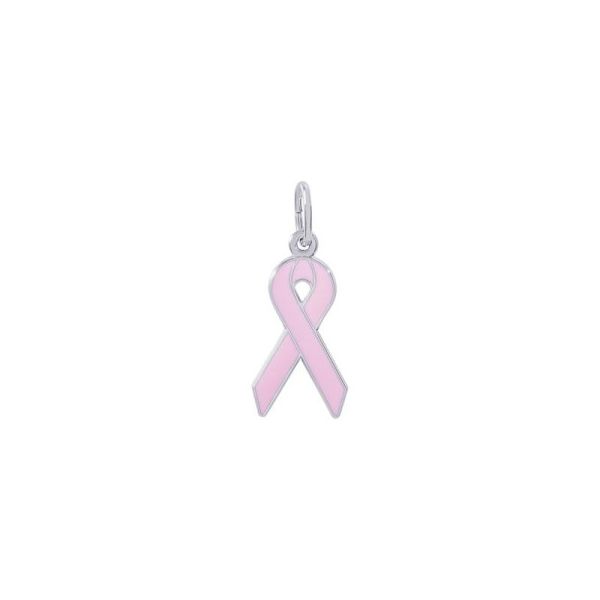 SS Breast Cancer Awareness Ribbon Charm Vaughan's Jewelry Edenton, NC