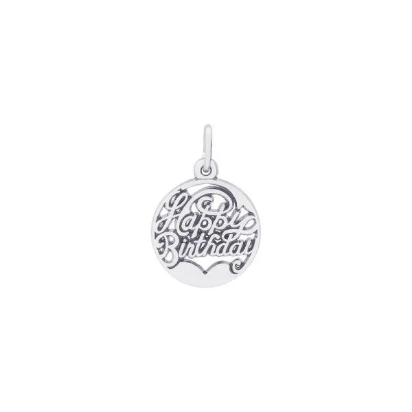 SS Happy Birthday Open Disc Charm Vaughan's Jewelry Edenton, NC