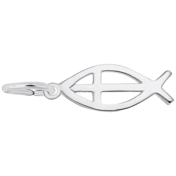 SS Ichthus Accent Charm Vaughan's Jewelry Edenton, NC