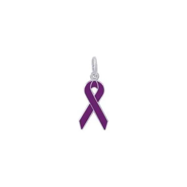 SS Cancer Awareness Ribbon Charm Vaughan's Jewelry Edenton, NC