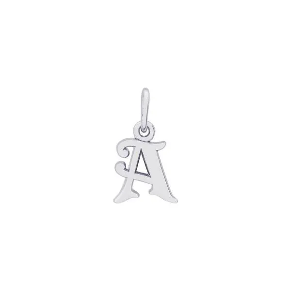 SS Curly Initial A Accent Charm Vaughan's Jewelry Edenton, NC