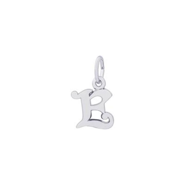 SS Curly Initial E Accent Charm Vaughan's Jewelry Edenton, NC