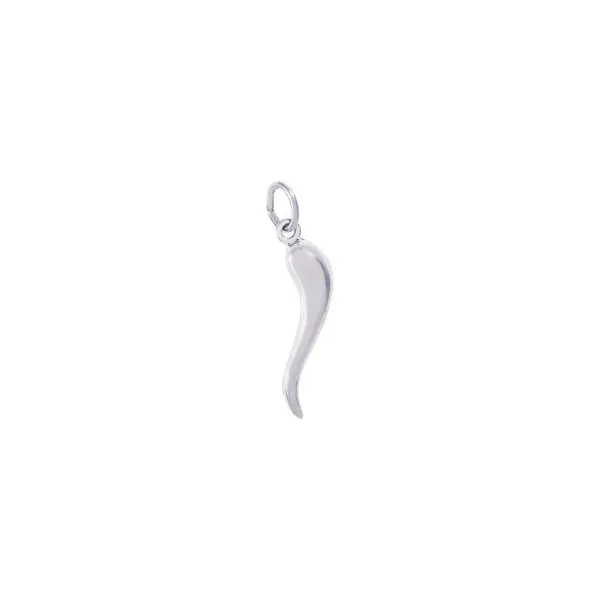 SS Italian Horn Charm Vaughan's Jewelry Edenton, NC