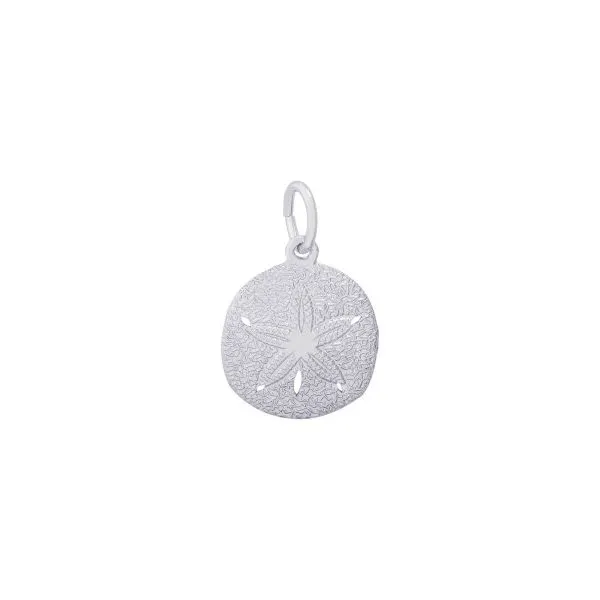 SS Keyhole Sand Dollar Charm Vaughan's Jewelry Edenton, NC