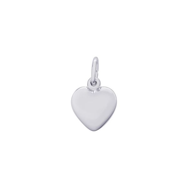 SS Small Puffy Heart Charm Vaughan's Jewelry Edenton, NC