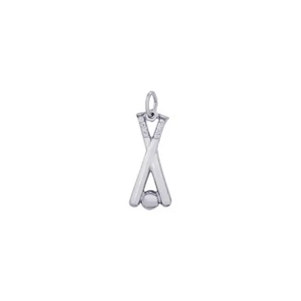 SS Baseball Bats with Baseball Charm Vaughan's Jewelry Edenton, NC