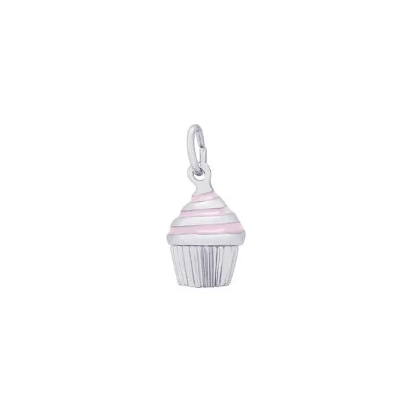 SS Swirl Cupcake Charm Vaughan's Jewelry Edenton, NC