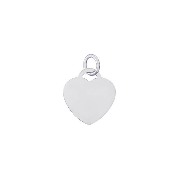 SS Medium Heart Charm 1.22mm Thickness Vaughan's Jewelry Edenton, NC