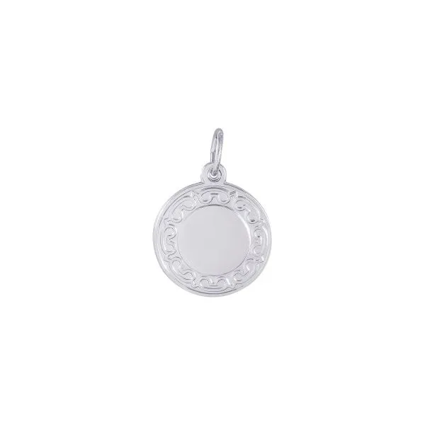 SS Ornate Rd Disc Charm Vaughan's Jewelry Edenton, NC