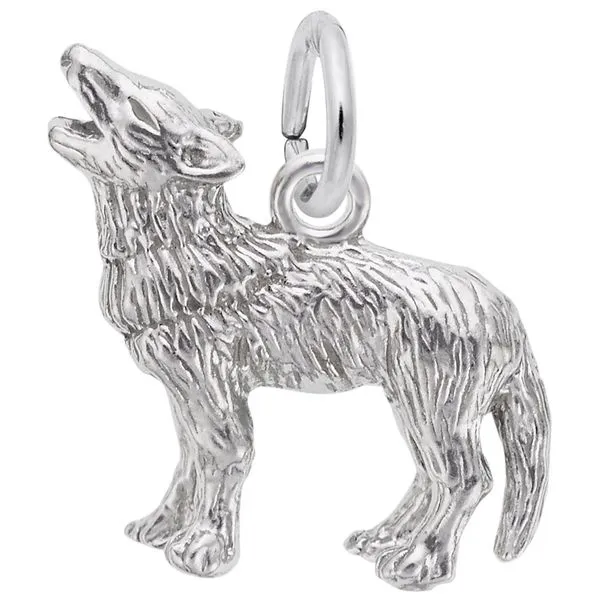 SS Wolf Charm Vaughan's Jewelry Edenton, NC