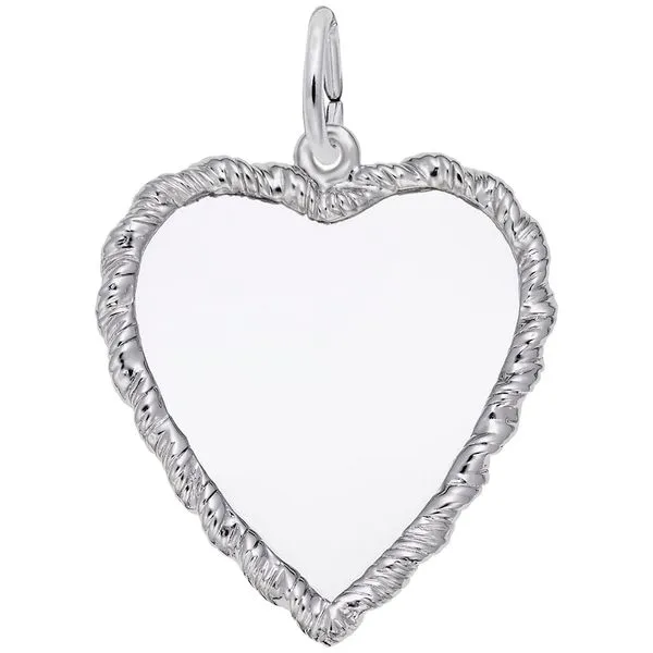 SS Large Heavy Duty Classic Twisted Heart Disc Vaughan's Jewelry Edenton, NC