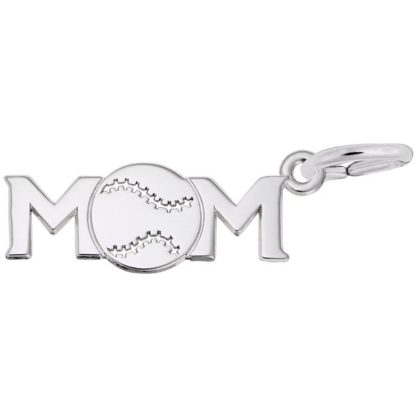 SS Baseball Mom Charm Vaughan's Jewelry Edenton, NC