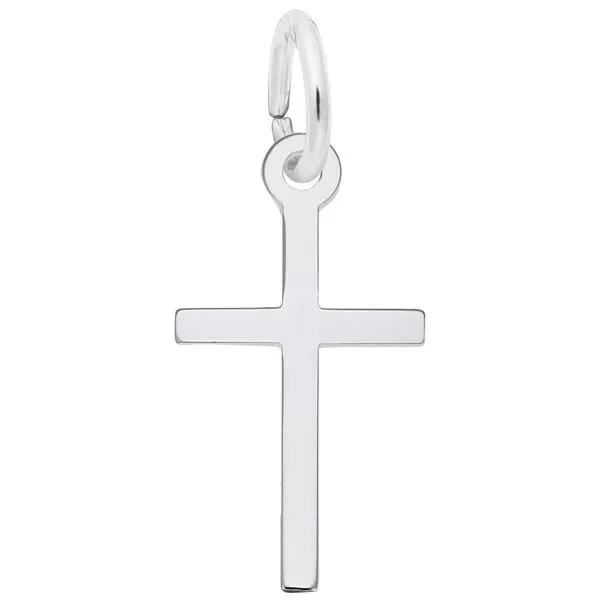 SS Small Thin Cross Charm Vaughan's Jewelry Edenton, NC