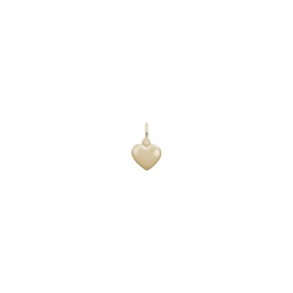 10k YG Puffy Heart Charm Vaughan's Jewelry Edenton, NC
