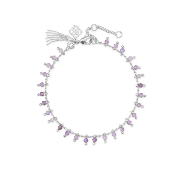 Jenna Delicate Bracelet, Rhodium/Amethyst - SP21 Vaughan's Jewelry Edenton, NC