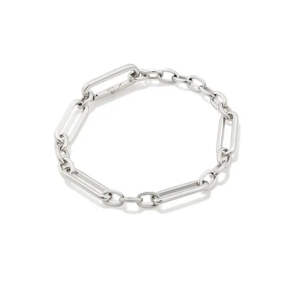 Heather Link Chain Bracelet - Rhodium - FALL23 Vaughan's Jewelry Edenton, NC