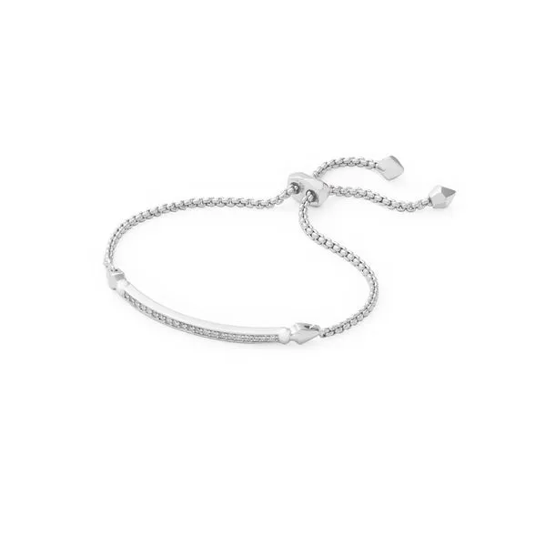 Ott Adjustable Bracelet - Rhodium/White CZ Vaughan's Jewelry Edenton, NC