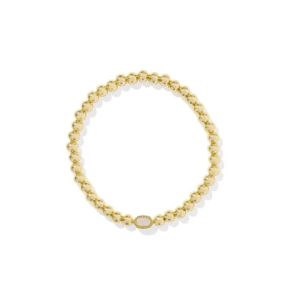 Mini Elaina Stretch Bracelet - Gold/Iridescent Drusy Vaughan's Jewelry Edenton, NC