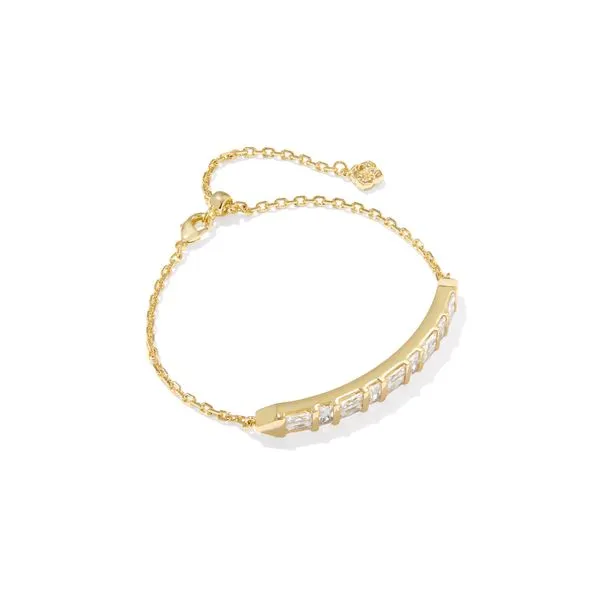 Jamie Delicate Chain Bracelet - Gold/White CZ Vaughan's Jewelry Edenton, NC