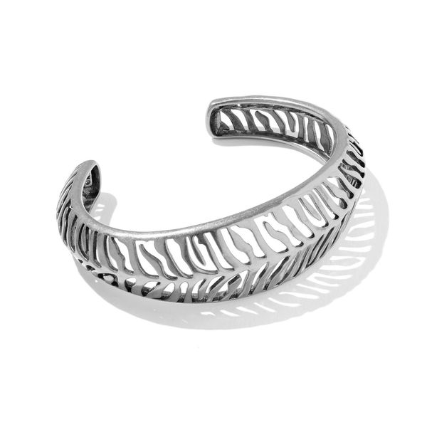 Tiger Striped Mikki Cuff Bracelet S/M, Vintage Silver Vaughan's Jewelry Edenton, NC