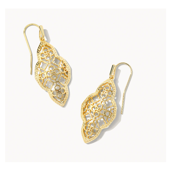 Abbie Drop Earring Gold/Filigree  --   WIN21 Vaughan's Jewelry Edenton, NC