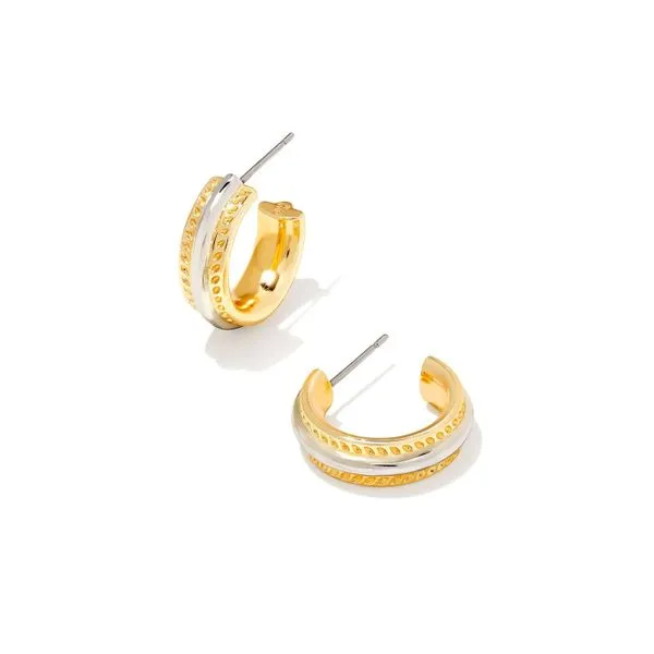 Merritt Huggie Earrings - Mixed Metal - SUM23 Vaughan's Jewelry Edenton, NC