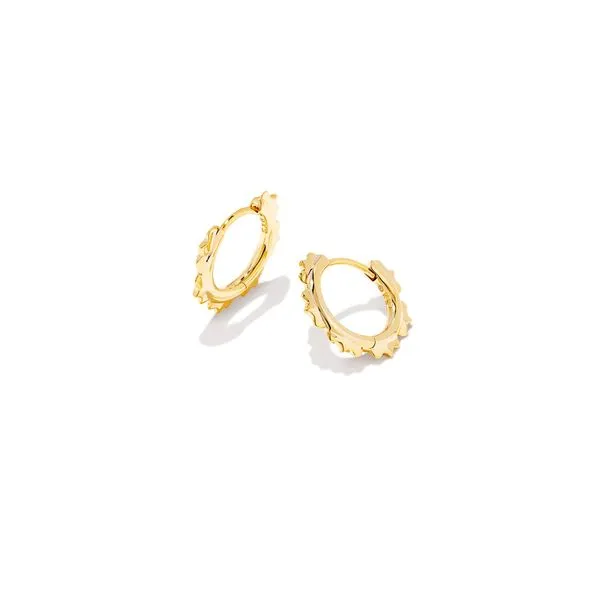 Genevieve Huggie Earrings - Gold - FALL23 Vaughan's Jewelry Edenton, NC