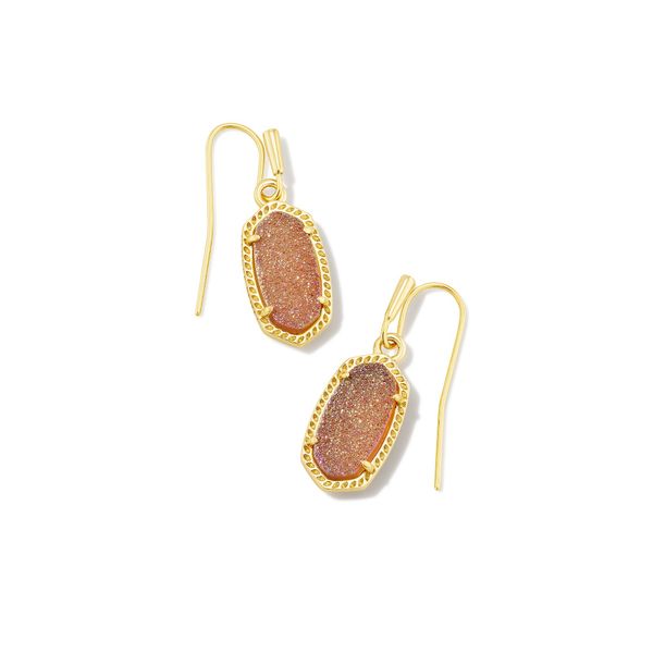 Lee Earrings - Gold/Spice Drusy - FALL23 Vaughan's Jewelry Edenton, NC