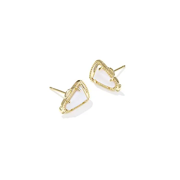 Cheer Stud Earrings - Gold/White MOP Vaughan's Jewelry Edenton, NC