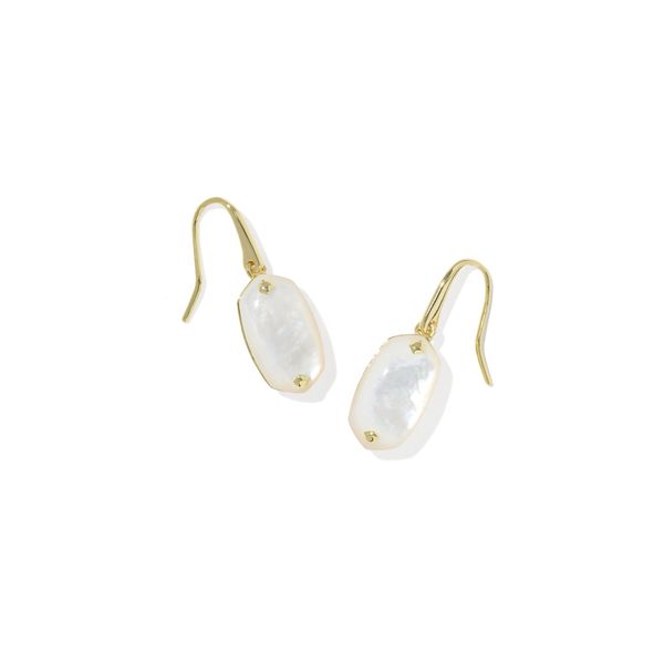 Lee Riveted Drop Earrings - Gold/Ivory MOP Vaughan's Jewelry Edenton, NC