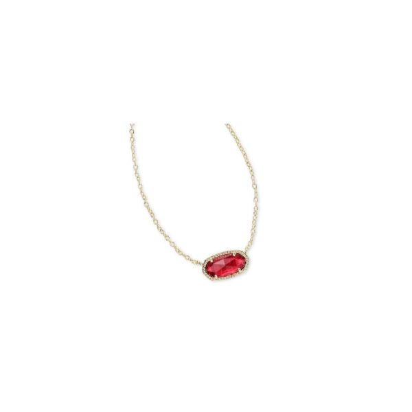KENDRA SCOTT- Ashton Gold Heart Short Pendant Necklace in Red Glass – Luka  Life + Style