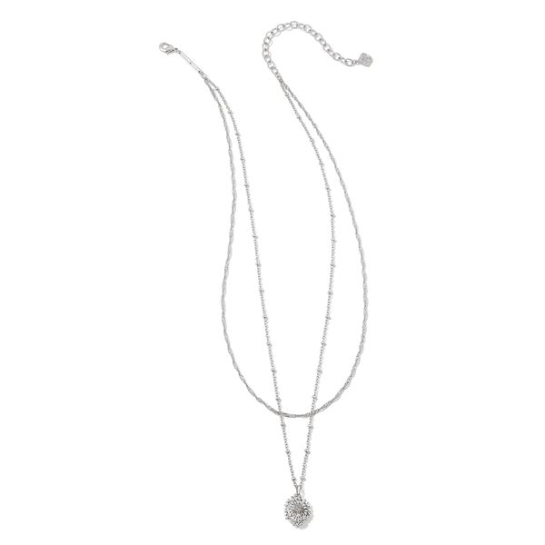 Brielle Multi Strand Necklace, Rhodium -- SUM23 Image 2 Vaughan's Jewelry Edenton, NC