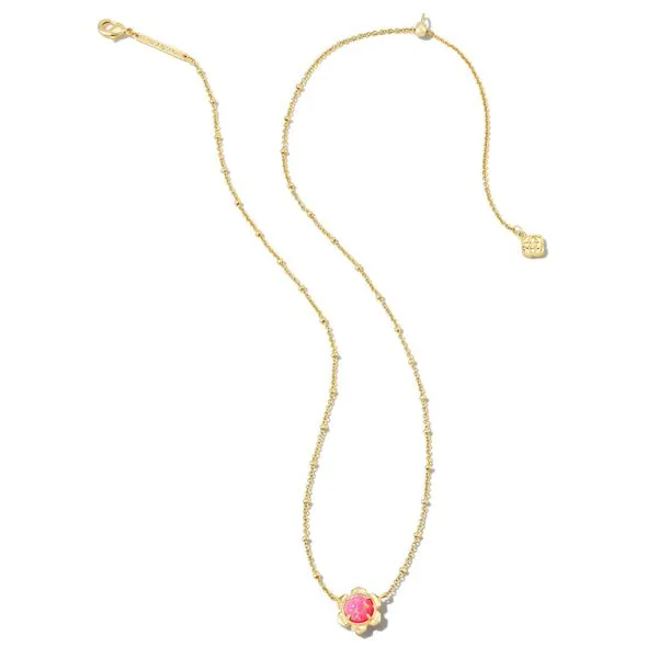Susie Short Pendant Necklace - Gold/Hot Pink Opal - SUM23 Vaughan's Jewelry Edenton, NC