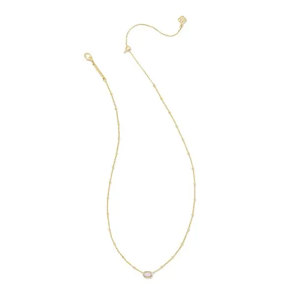 Mini Elisa Satellite Necklace - Gold/Pink Opalite - SPRING24 Vaughan's Jewelry Edenton, NC