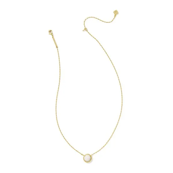 Volleyball Pendant Necklace - Gold/White MOP - FALL24 Vaughan's Jewelry Edenton, NC