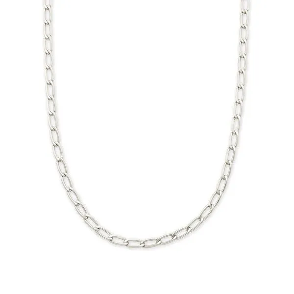 Merrick Chain Necklace - Rhodium Vaughan's Jewelry Edenton, NC