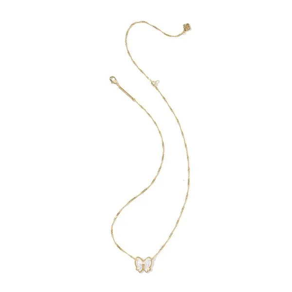 Haley Bow Short Pendant Necklace - Gold/Ivory MOP Vaughan's Jewelry Edenton, NC