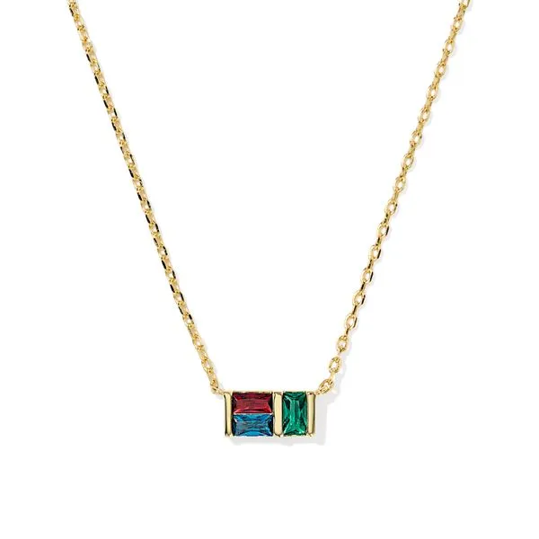Jamie Short Pendant Necklace - Gold/Multi Mix Vaughan's Jewelry Edenton, NC