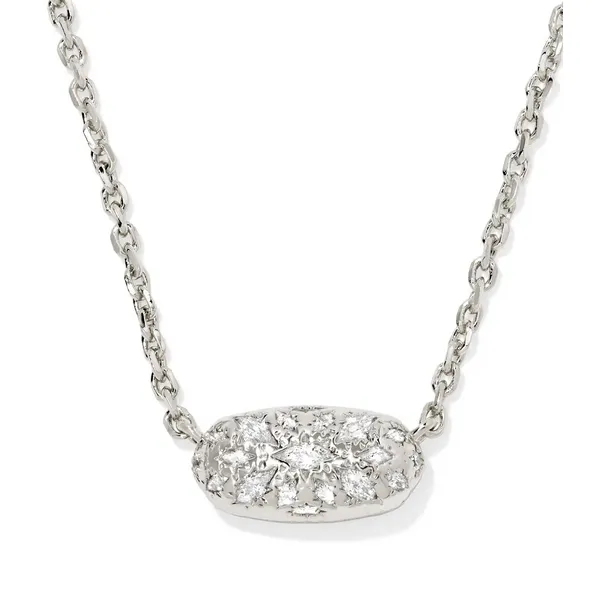 Holland Necklace - Rhod/White CZ Vaughan's Jewelry Edenton, NC