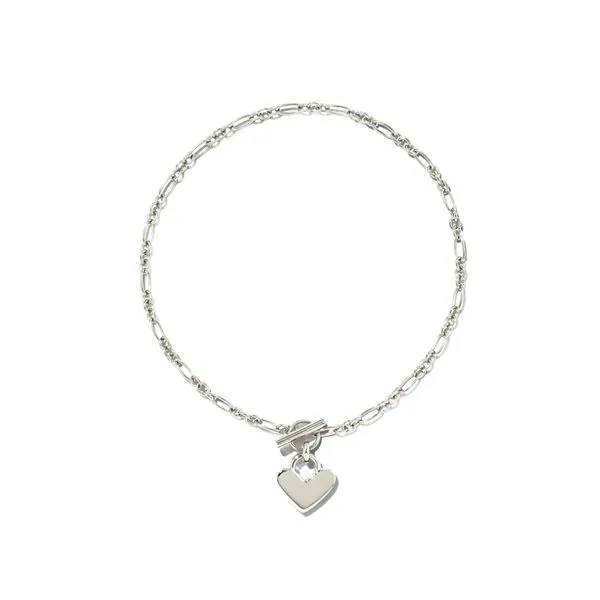 SS Heart Padlock Chain Bracelet Vaughan's Jewelry Edenton, NC