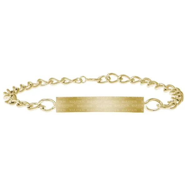 14k GF Link Style ID Bracelet Vaughan's Jewelry Edenton, NC
